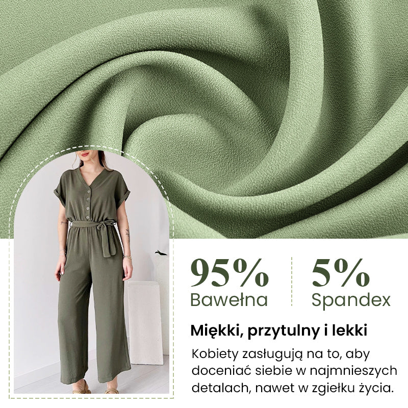 🌸Ležérní dámská kombinéza s výstřihem do V