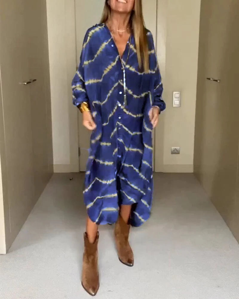 Velká volná dlouhá sukně Kathiadress Plus s digitálním potiskem