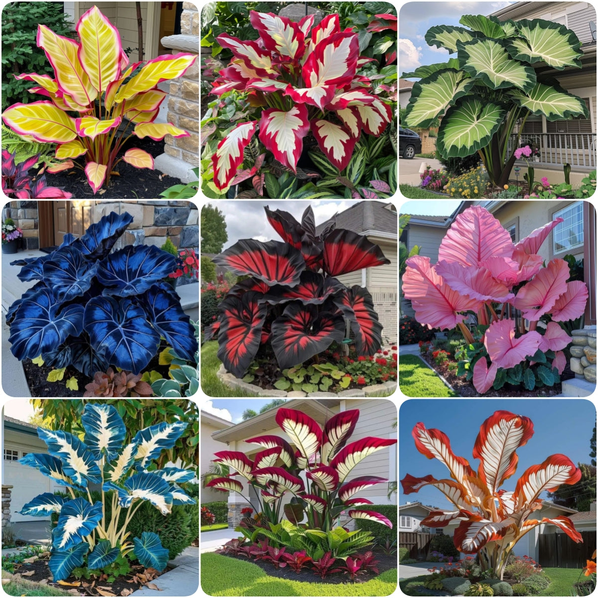 Cibule alokazie severní safírové - obří🍃 Proměňte svůj prostor tropickou majestátností