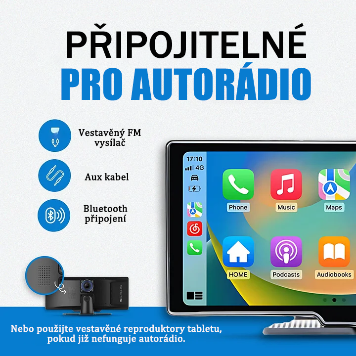 Auto tablet počítač inteligentní audio a video systém (Pro MaxTM model 2025).