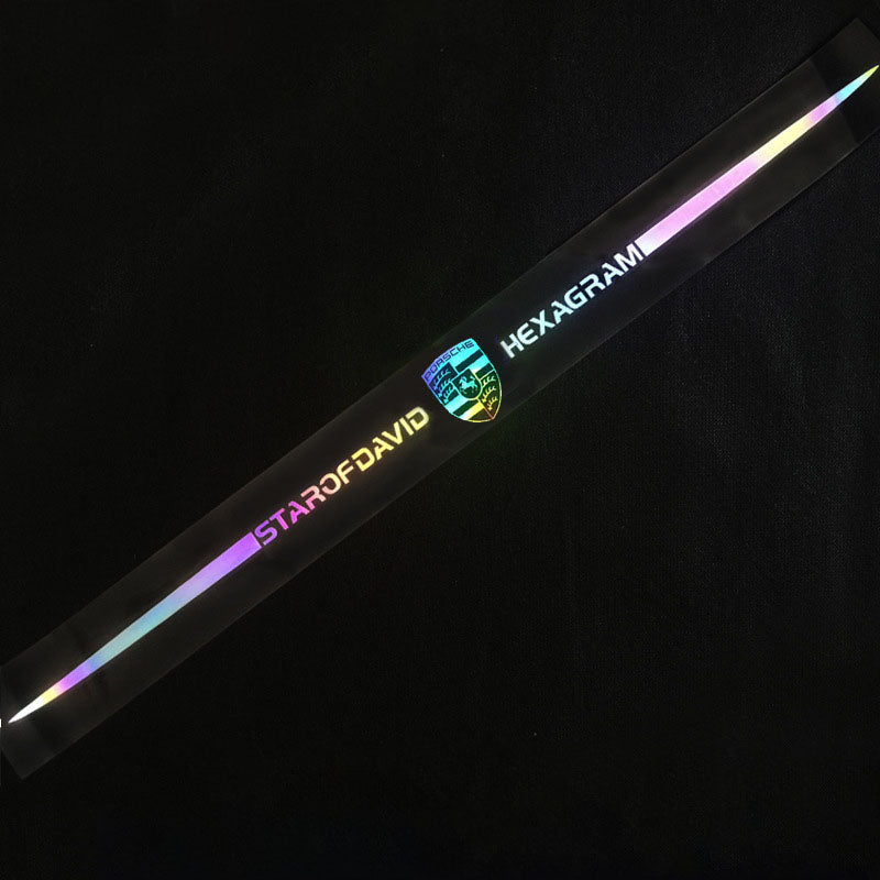 3D barevné laserové reflexní samolepky na auto 4 ks