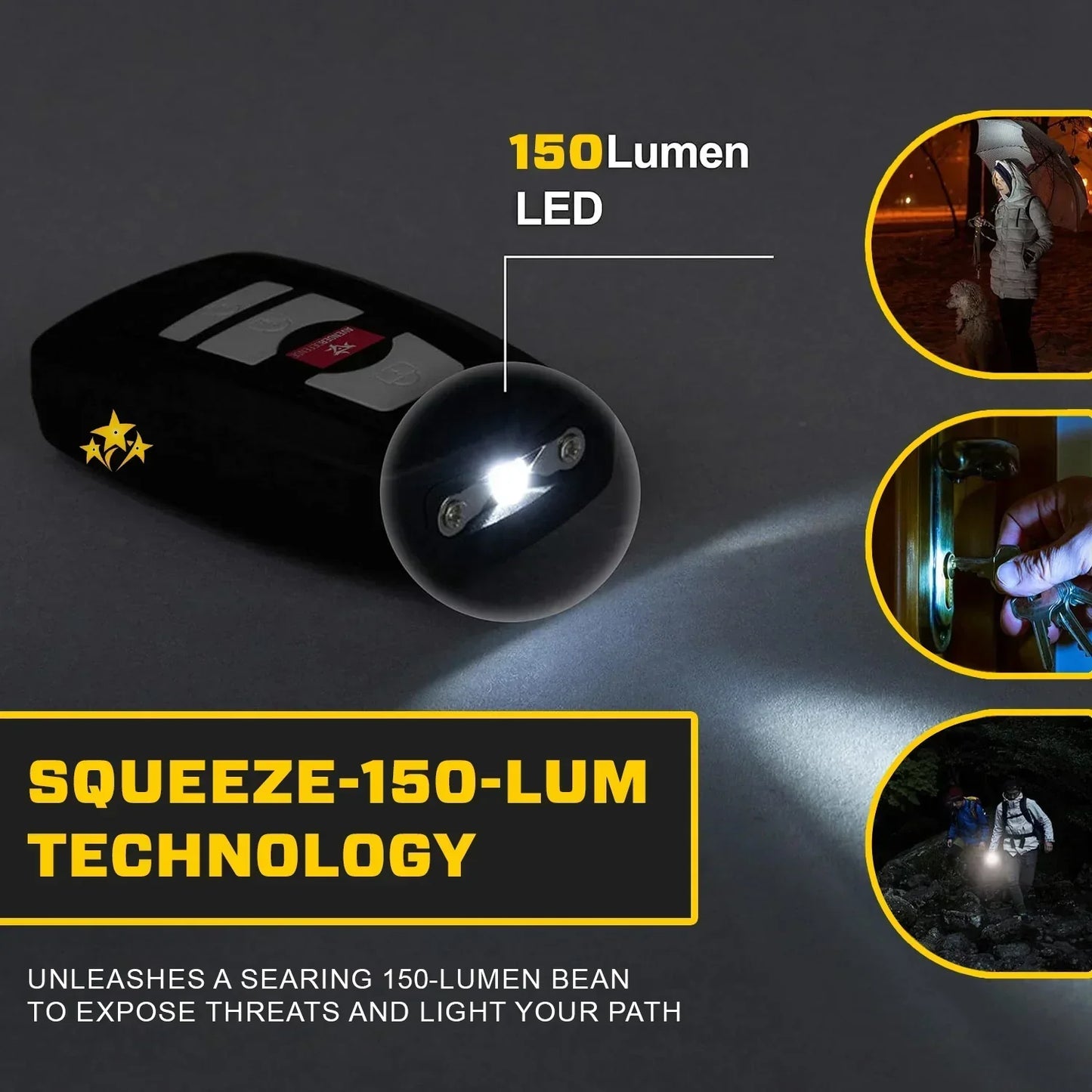 🔥 Bezpečnostní upozornění pro rok 2025⚡️ VOLTIC V77 3v1 paralyzér, svítilna a alarm v klíčence na auto