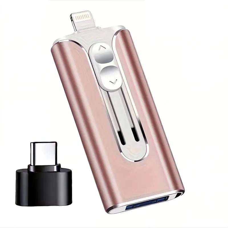 32~256GB Micro USB + 8pinový + USB 3.0 4 v 1 U-disk pro mobilní telefon a počítač