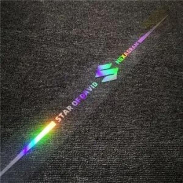 3D barevné laserové reflexní samolepky na auto 4 ks