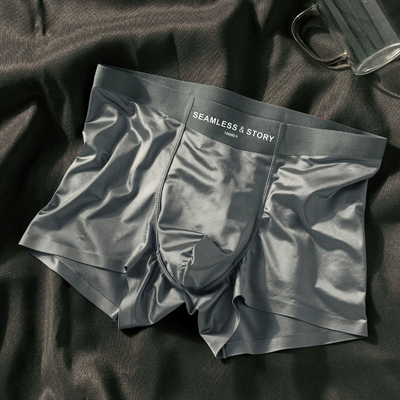 (3 ks.) Elegantní pánské boxerky Ice Silk s antimikrobiálním efektem od Mulberry Silk
