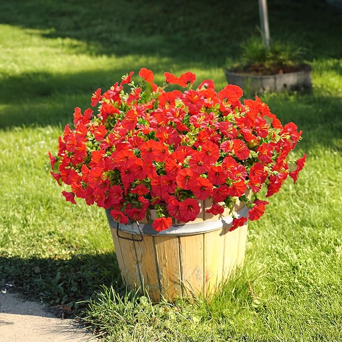 💥Vylepšený materiál nejvyšší kvality 🌸Svlačec odolný vůči UV záření a neblednoucí (bez květináče)