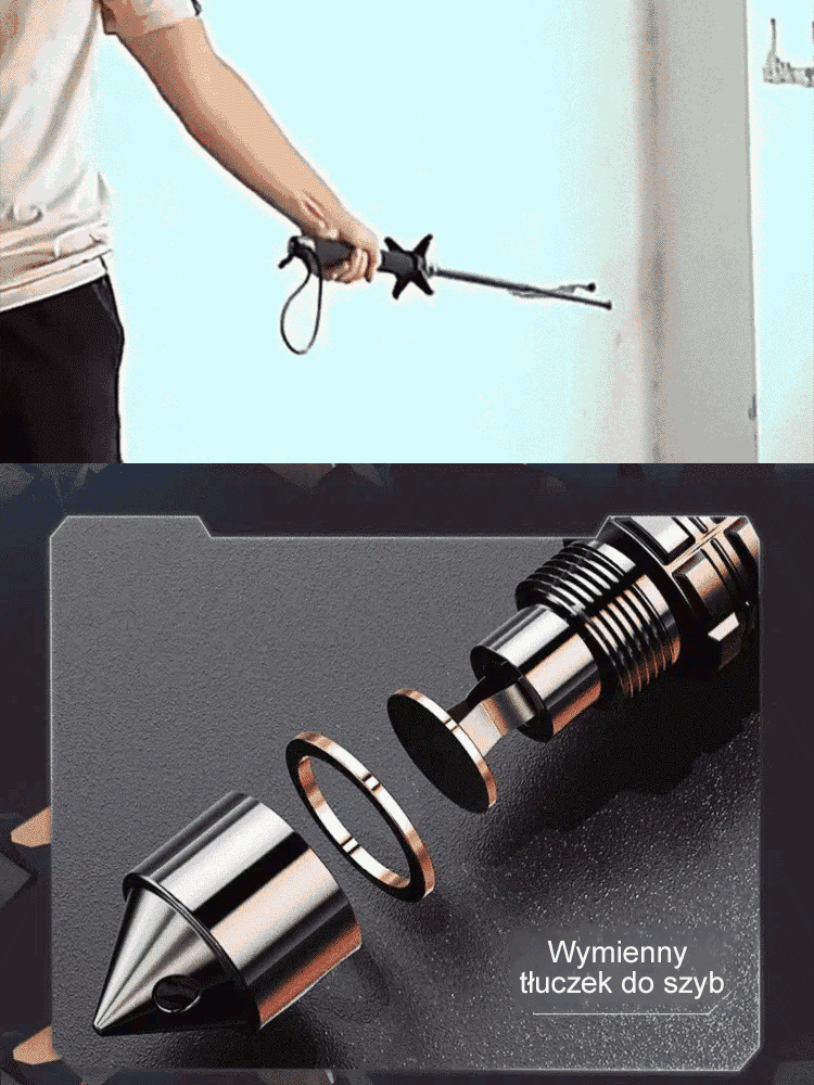 Multifunkční teleskopická hůl - outdoorové horolezectví