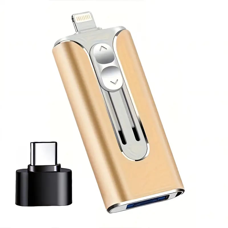 32~256GB Micro USB + 8pinový + USB 3.0 4 v 1 U-disk pro mobilní telefon a počítač