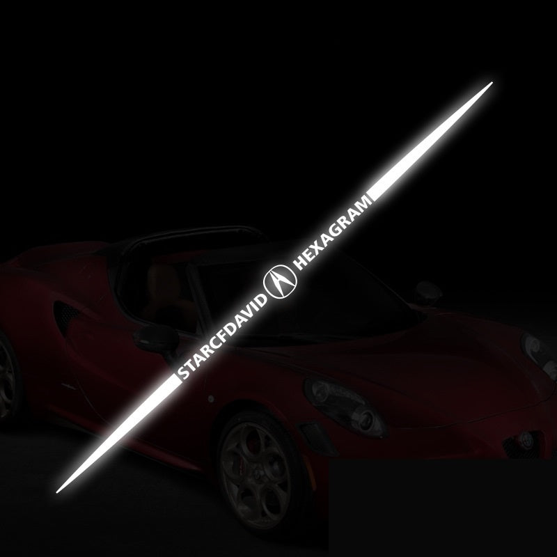 3D barevné laserové reflexní samolepky na auto 4 ks