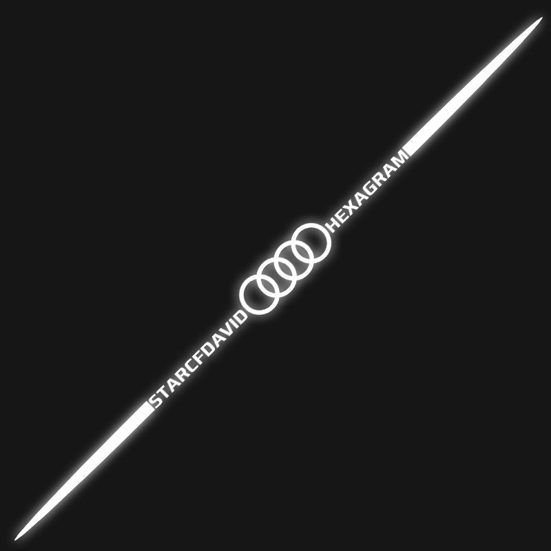 3D barevné laserové reflexní samolepky na auto 4 ks