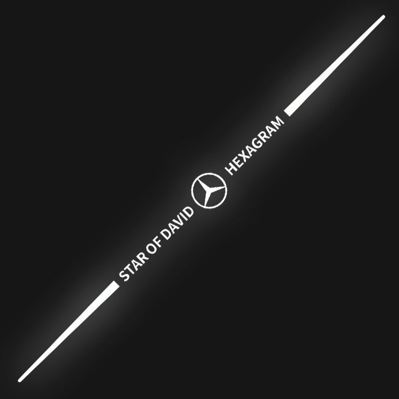 3D barevné laserové reflexní samolepky na auto 4 ks