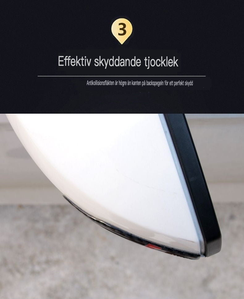 Samolepka na zrcátko z uhlíkových vláken s ochranou proti nárazu a logem