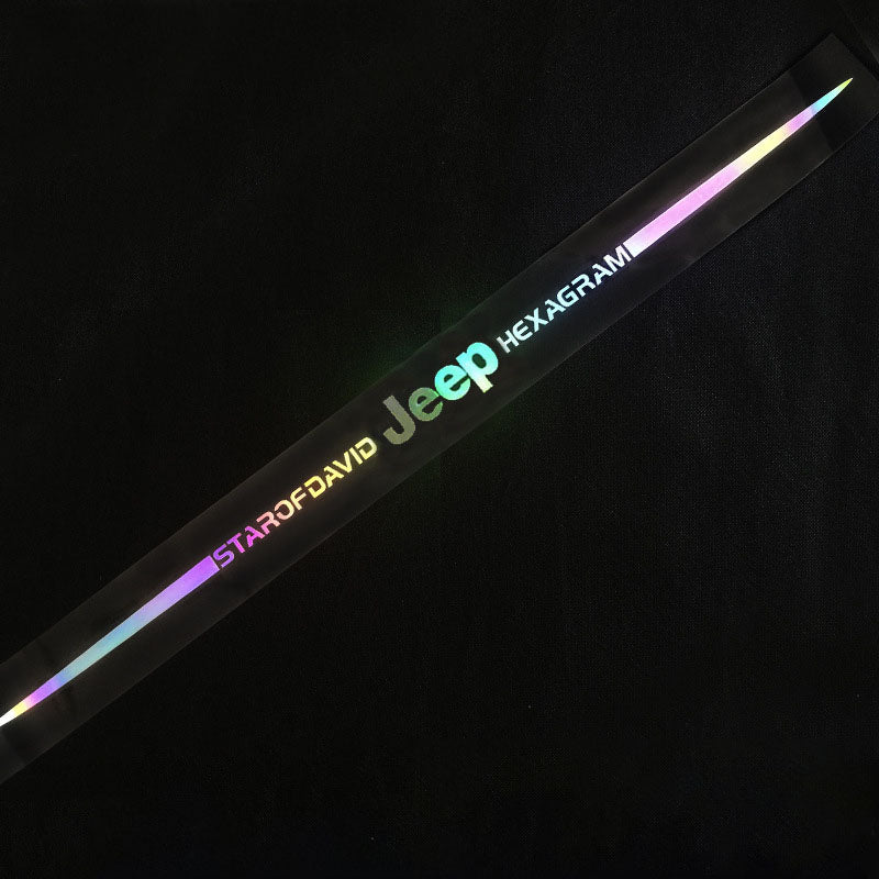3D barevné laserové reflexní samolepky na auto 4 ks