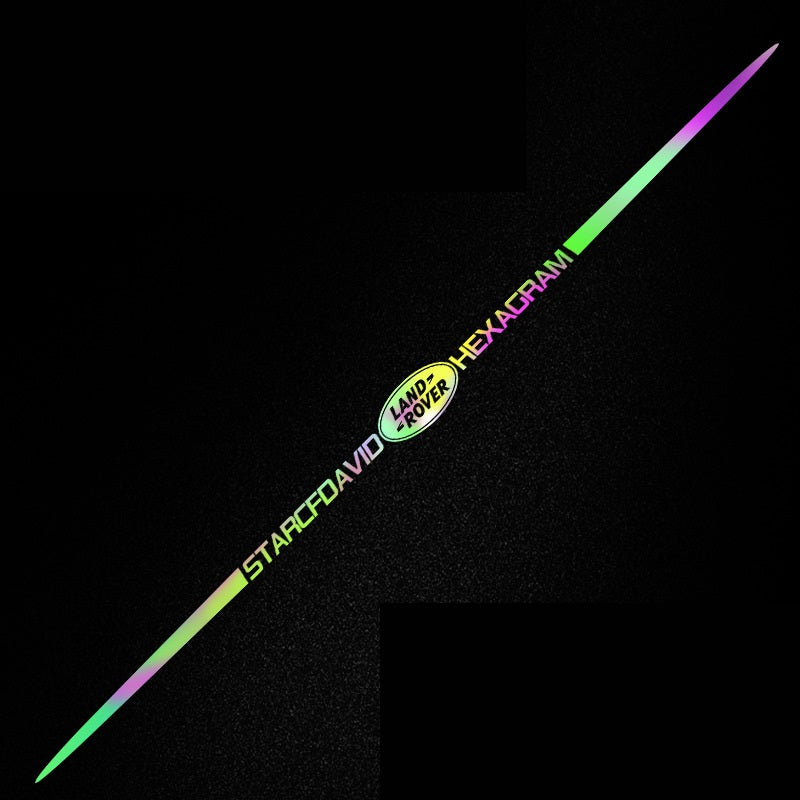 3D barevné laserové reflexní samolepky na auto 4 ks