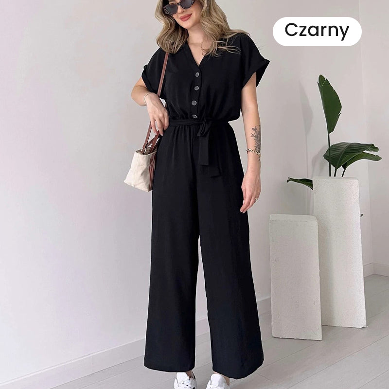 🌸Ležérní dámská kombinéza s výstřihem do V