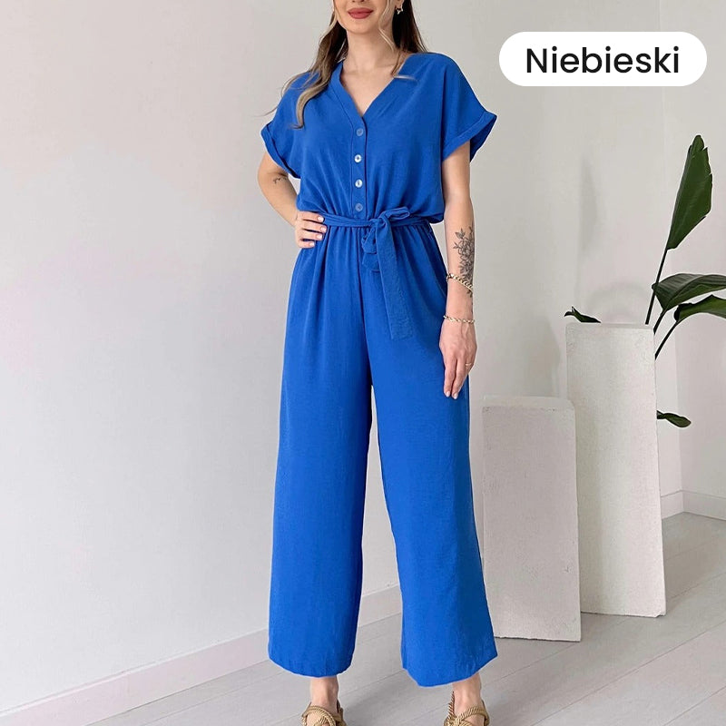 🌸Ležérní dámská kombinéza s výstřihem do V