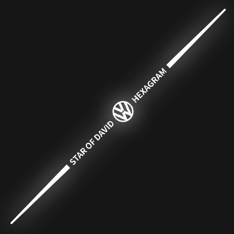 3D barevné laserové reflexní samolepky na auto 4 ks
