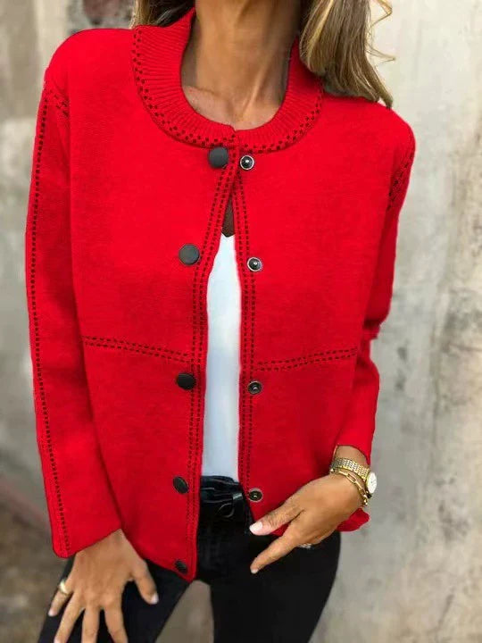 🌸Jarní speciály💐 Dámský svetr se zapínáním na knoflíky