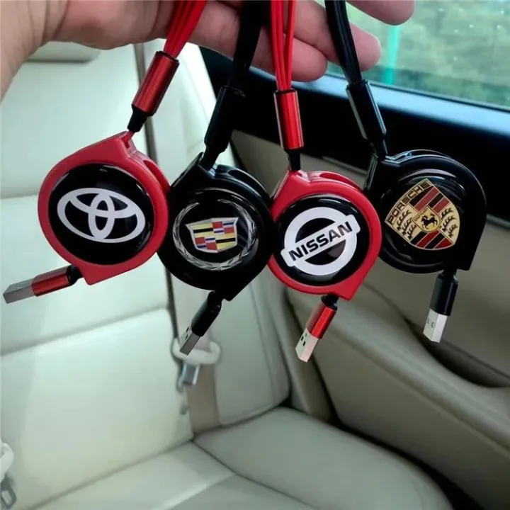 3v1 zatahovací datový kabel do auta + nabíječka do auta zdarma