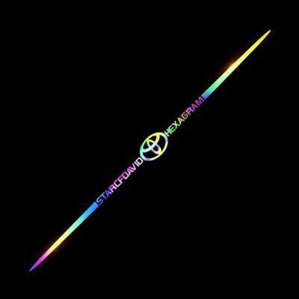 3D barevné laserové reflexní samolepky na auto 4 ks