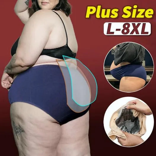 (L-8XL)🌸Kupte 2 a získejte 1 zdarma🔥Dámské nepromokavé spodní prádlo s vysokým pasem👙