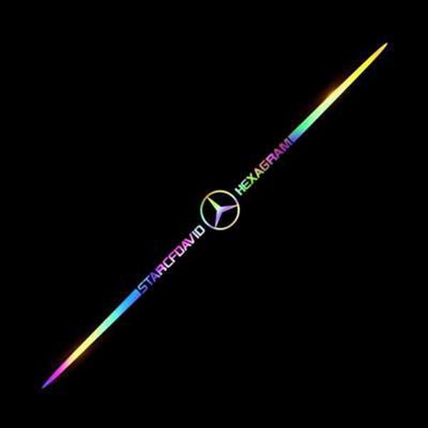 3D barevné laserové reflexní samolepky na auto 4 ks