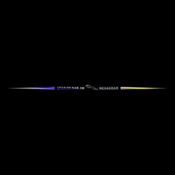 3D barevné laserové reflexní samolepky na auto 4 ks