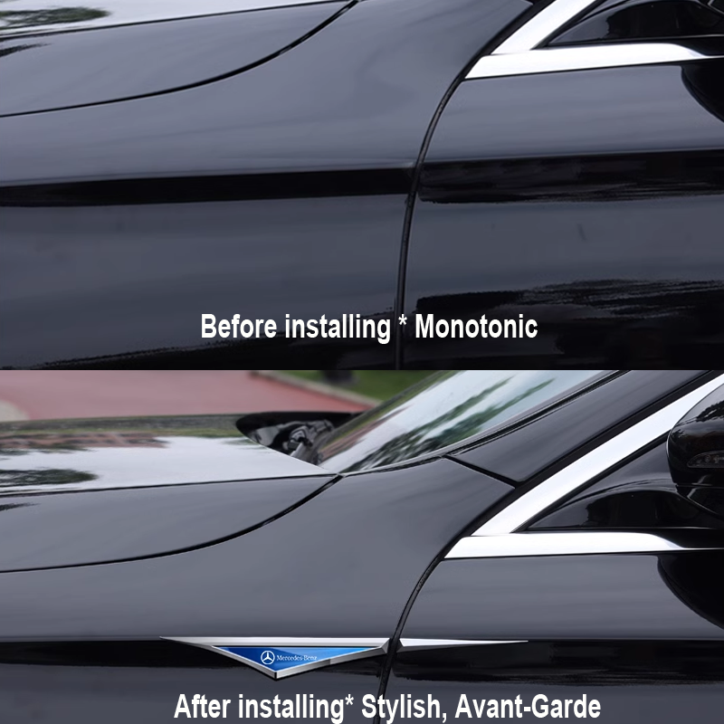 Kreativní galvanicky pokovené kovové samolepky na auto ✨2 kusy✨