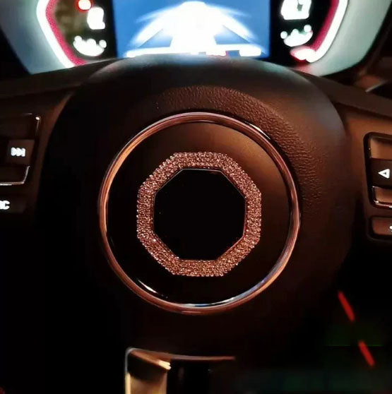 Samolepka na volant s křišťálovou krystalovou barvou