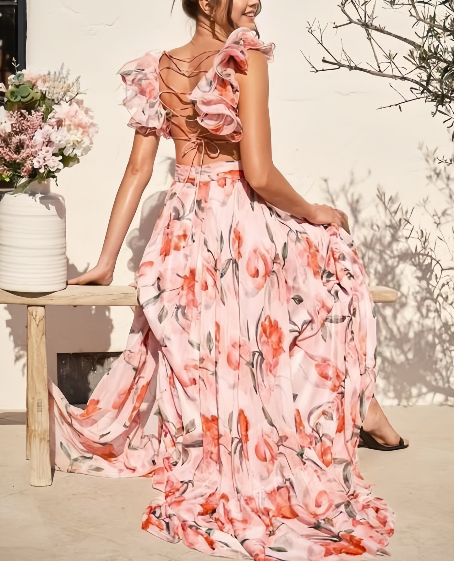 🍓Sexy a elegantní řasené šaty s potiskem