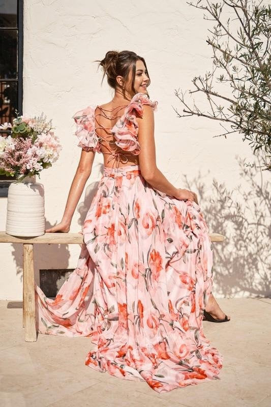 🍓Sexy a elegantní řasené šaty s potiskem
