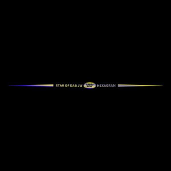 3D barevné laserové reflexní samolepky na auto 4 ks