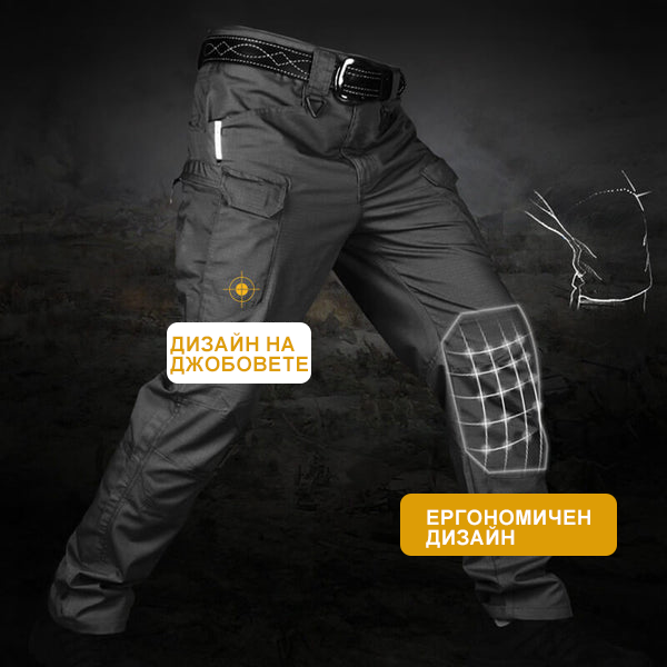 🔥Pánské voděodolné zimní Soft Shell taktické kalhoty