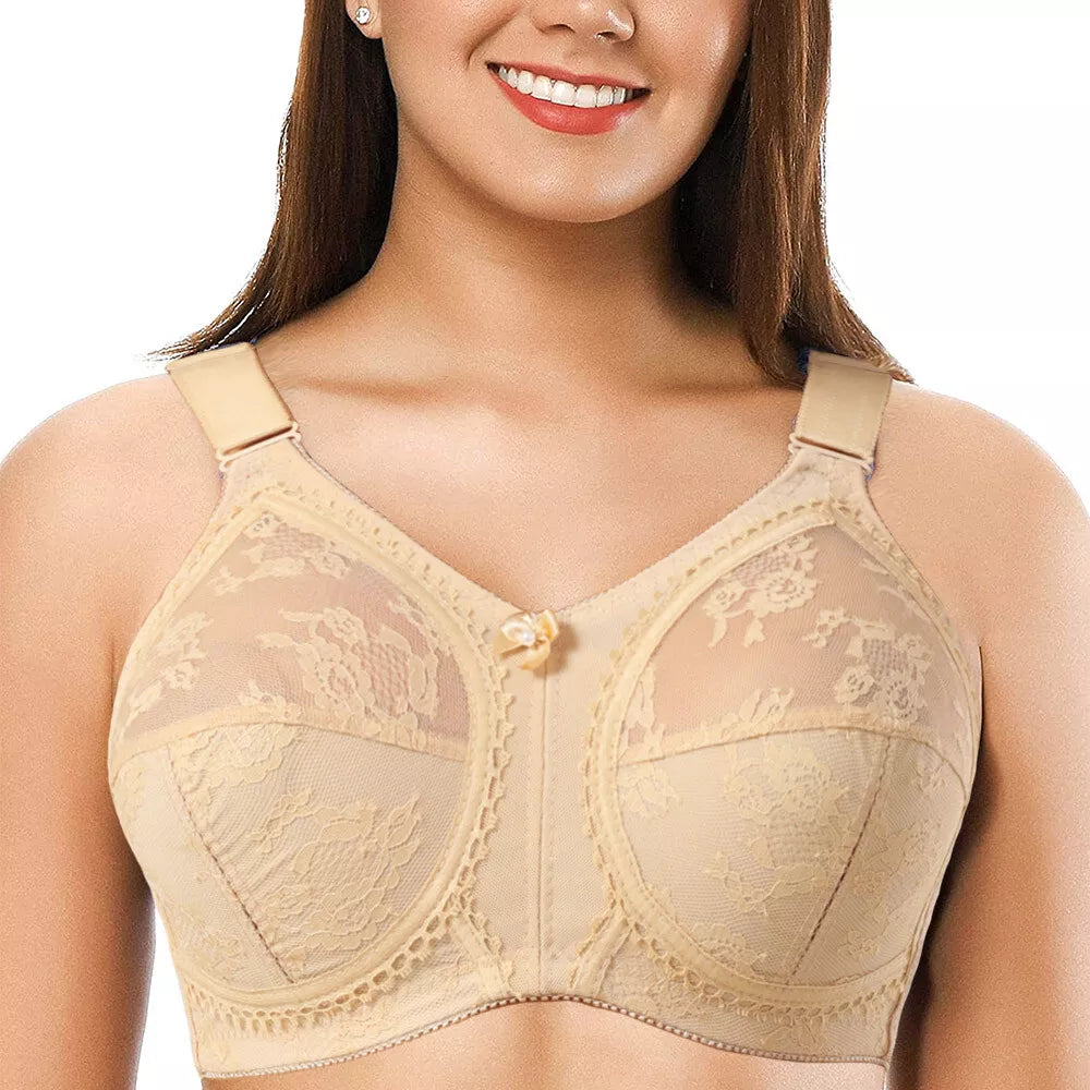 💖Triumph® 4 kusy v balení ✨Průhledná podprsenka bez pěny pro velká prsa