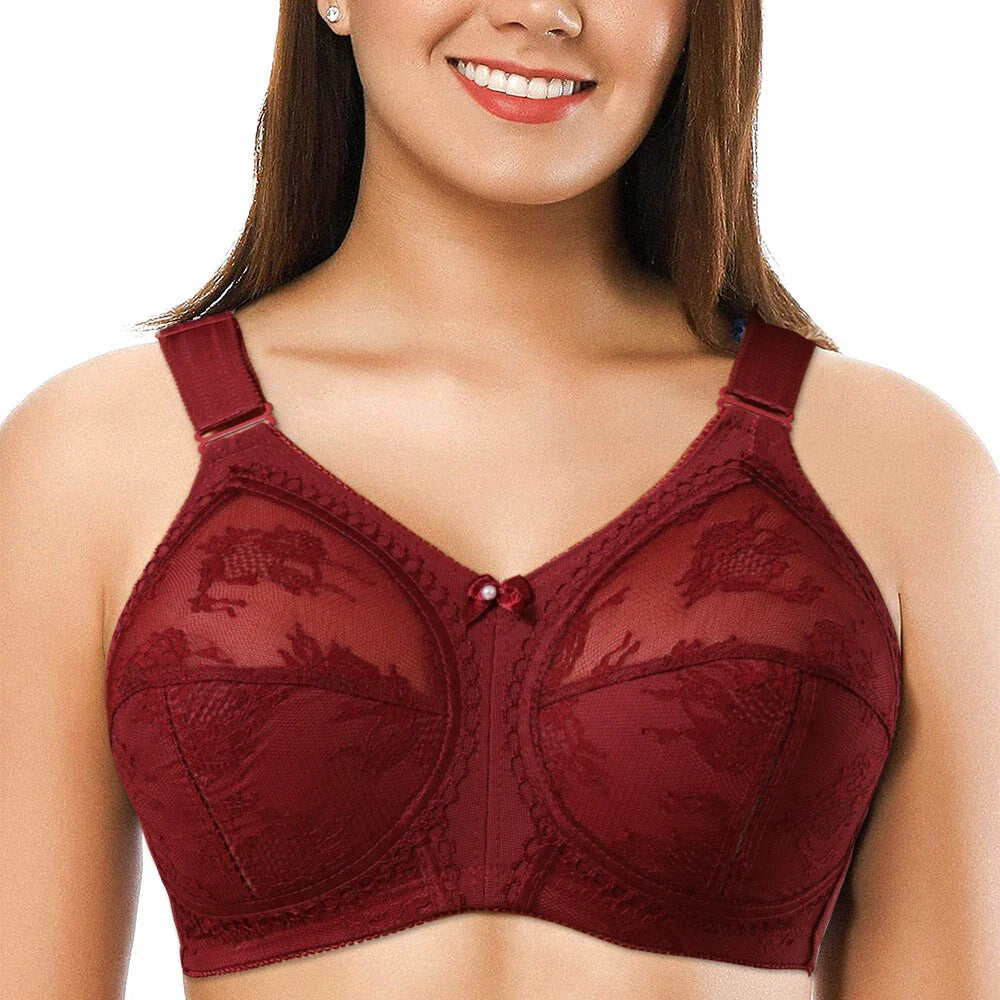 💖Triumph® 4 kusy v balení ✨Průhledná podprsenka bez pěny pro velká prsa