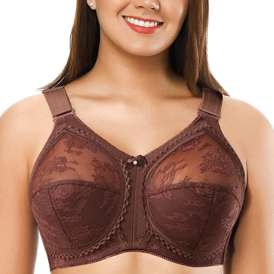 💖Triumph® 4 kusy v balení ✨Průhledná podprsenka bez pěny pro velká prsa