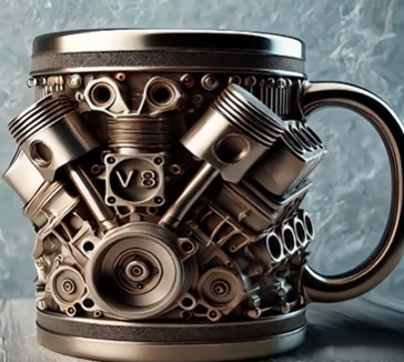 Hrnek ve tvaru 3D - Dokonalá rovnováha mezi designem a funkčností