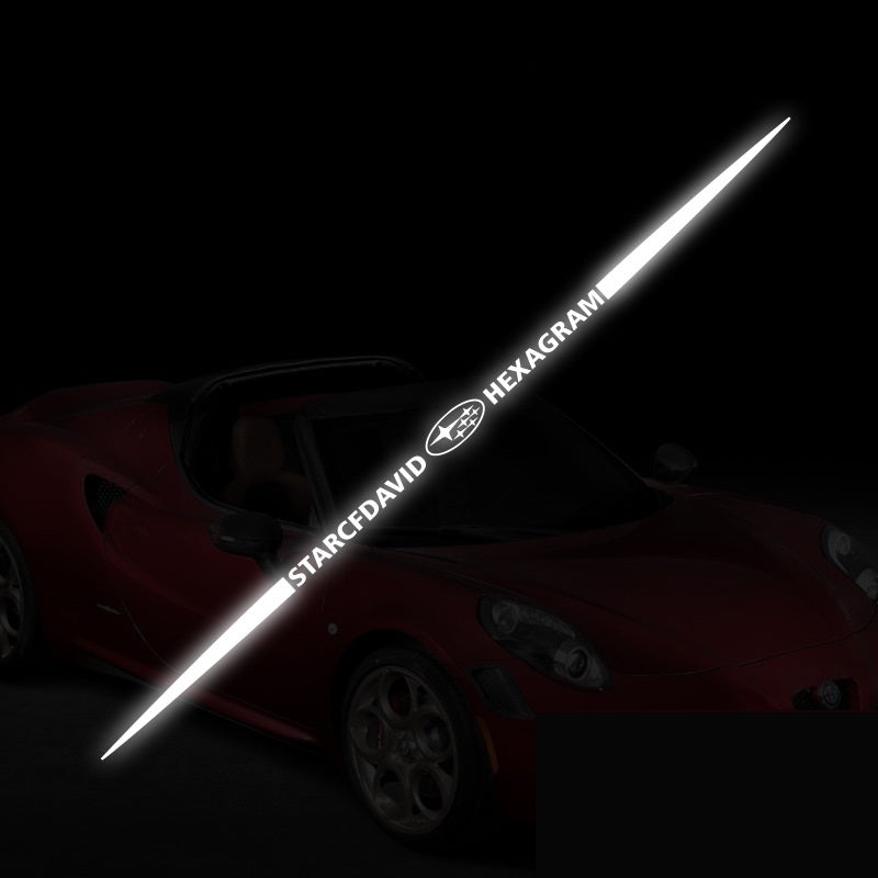 3D barevné laserové reflexní samolepky na auto 4 ks