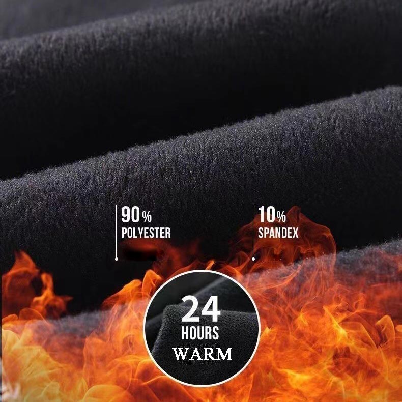 Pružné, teplé, plyšové úzké džíny pro ženy