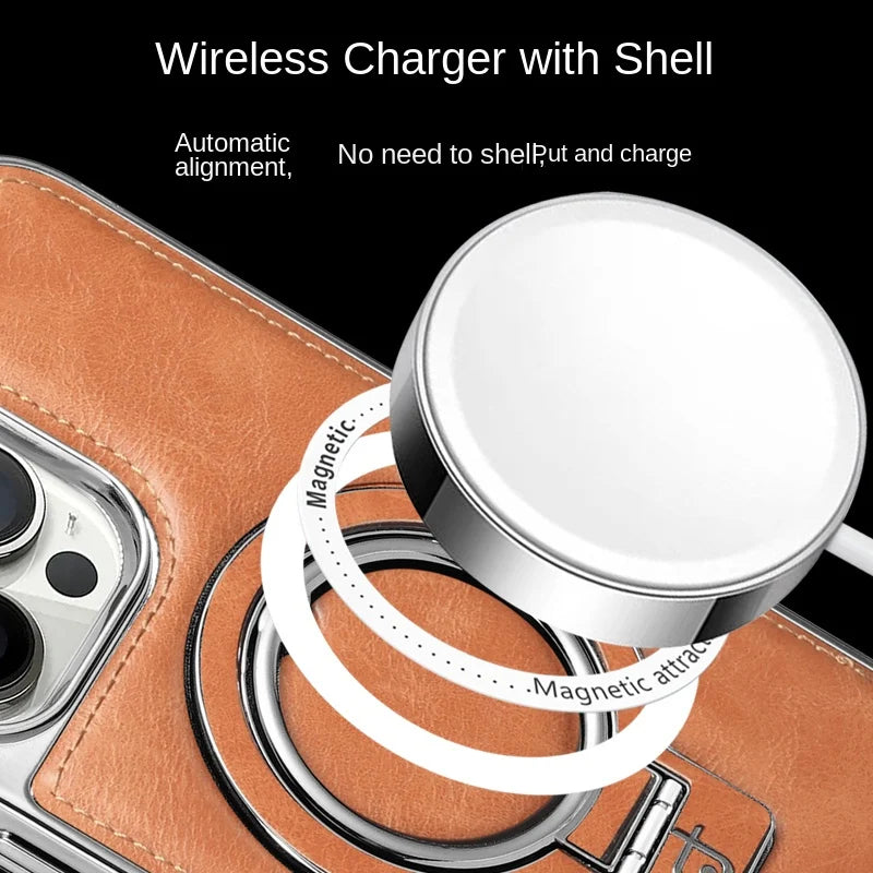 ✨2025Nové produkty📱Luxusní kožený neviditelný stojan pro