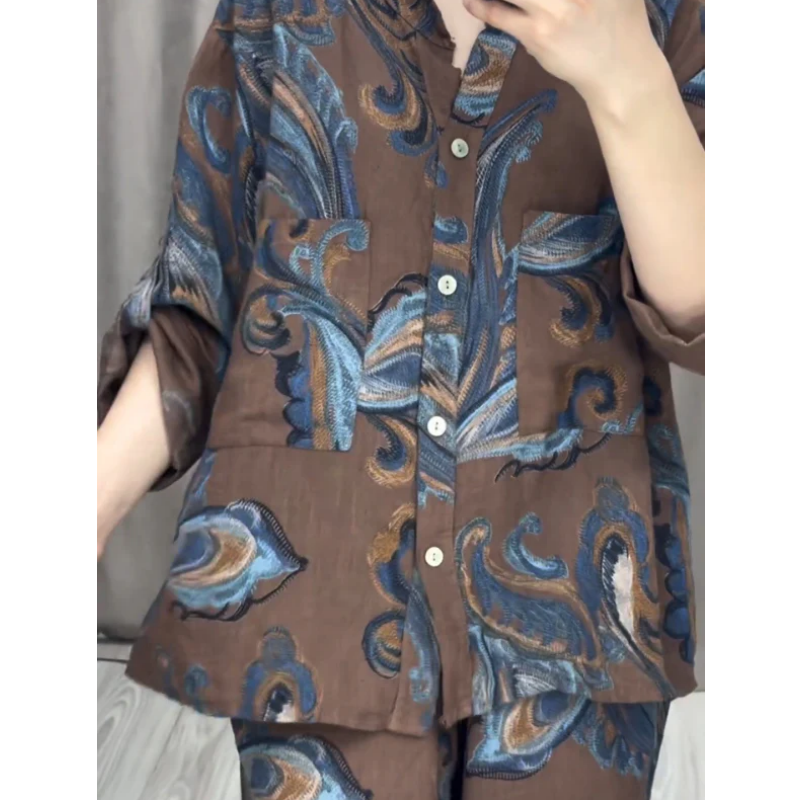 Dámská dvoudílná košile a kalhoty