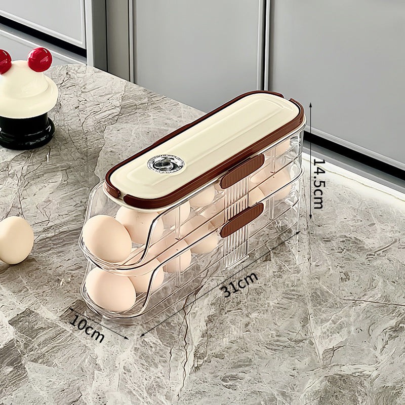 🥚🥚Čistý kuchyňský organizér na vajíčka do bočních dveří lednice
