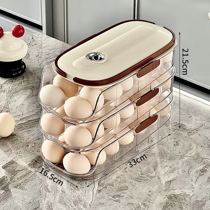 🥚🥚Čistý kuchyňský organizér na vajíčka do bočních dveří lednice