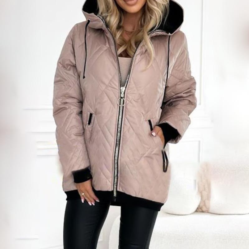 🔥【S-3XL】Dámský módní kabát Parka s vysokým krkem a boky