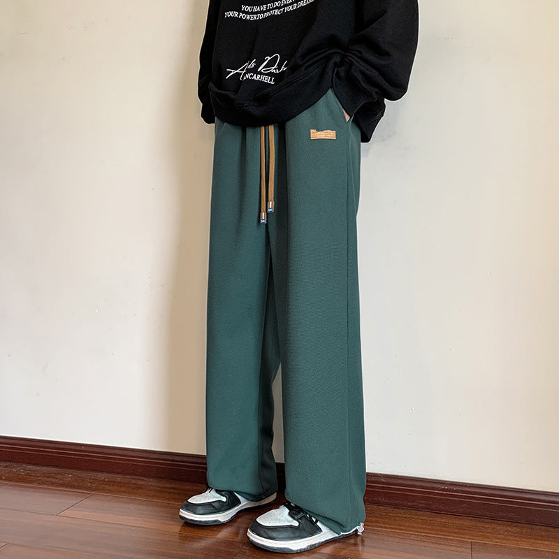 ✨Novinky na jaro✨ Pletené ležérní rovné kalhoty