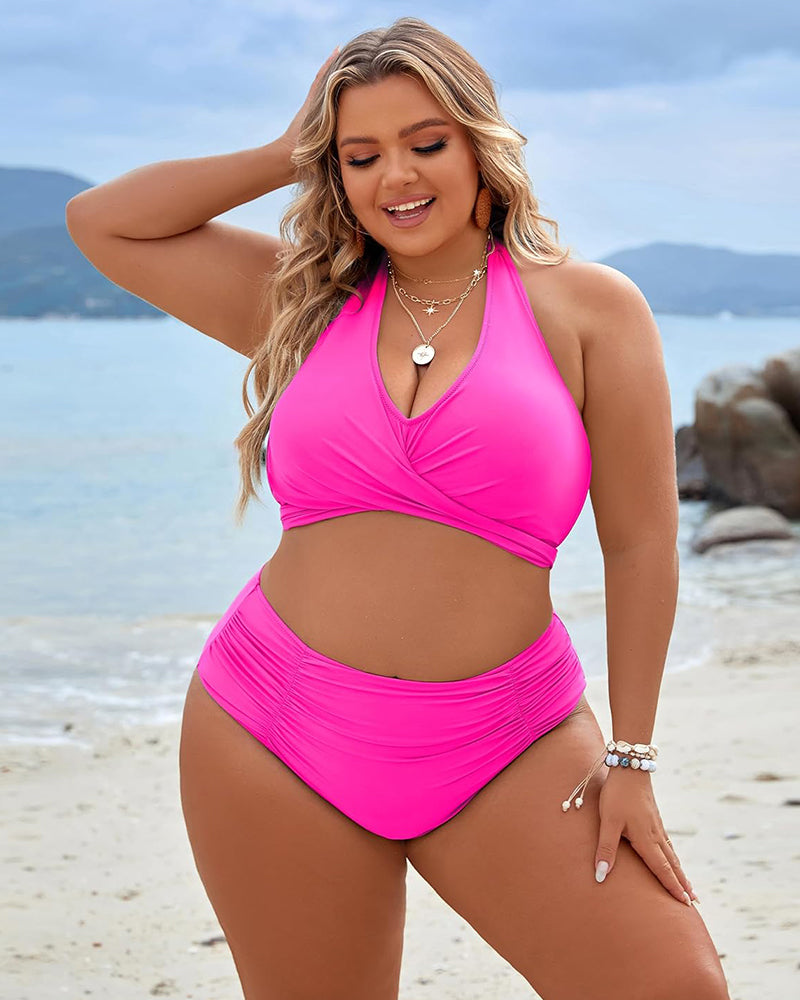🔥👙Plavky, které tvarují bříško, decentní bikiny s vysokým pasem