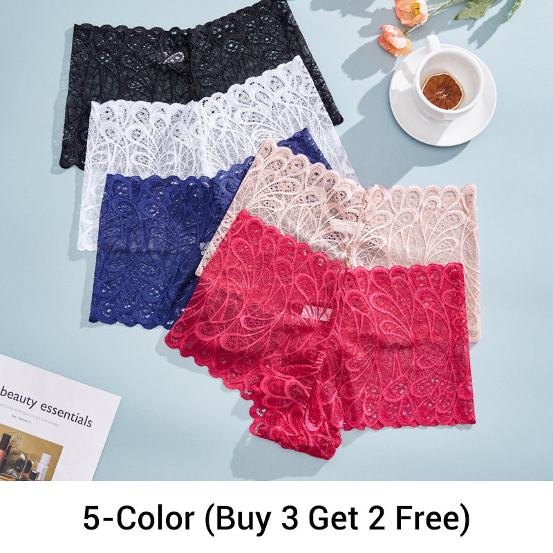 Dámské sexy krajkové kalhotky s vysokým pasem【💥 Kup 1 a získej 2 zdarma】