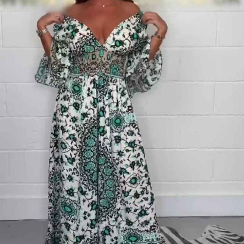 S-5XL🥰Dámský overal s potiskem a výstřihem do V