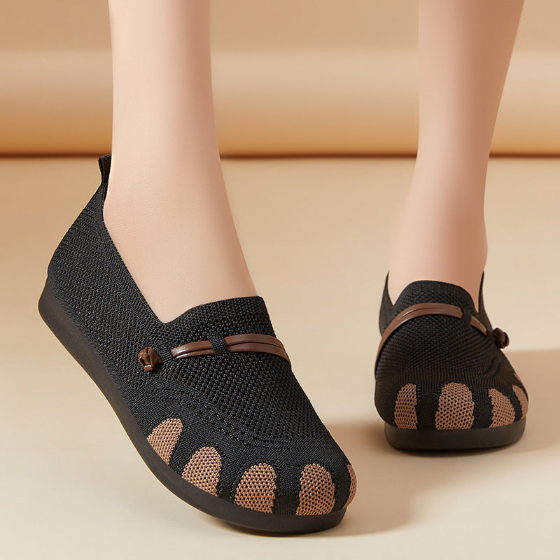 🔥Dámská rovná, měkká podrážka, mělká, nazouvací obuv pro volný čas