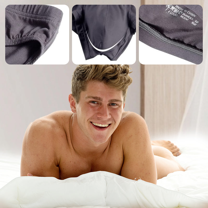 🩲Pánské prodyšné spodní díly v jednobarevném provedení s nízkým sedem